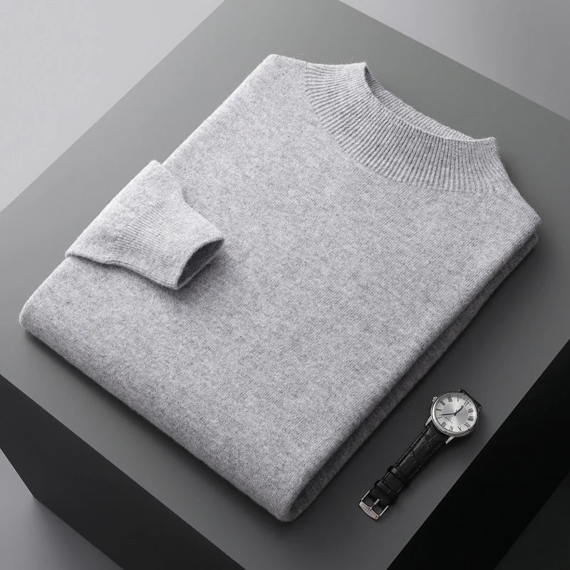 Roll Neck Jumper 100% Merino Wool
