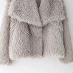 Intims - Veste en Fausse Fourrure à Col Large pour Femme - 58721FR