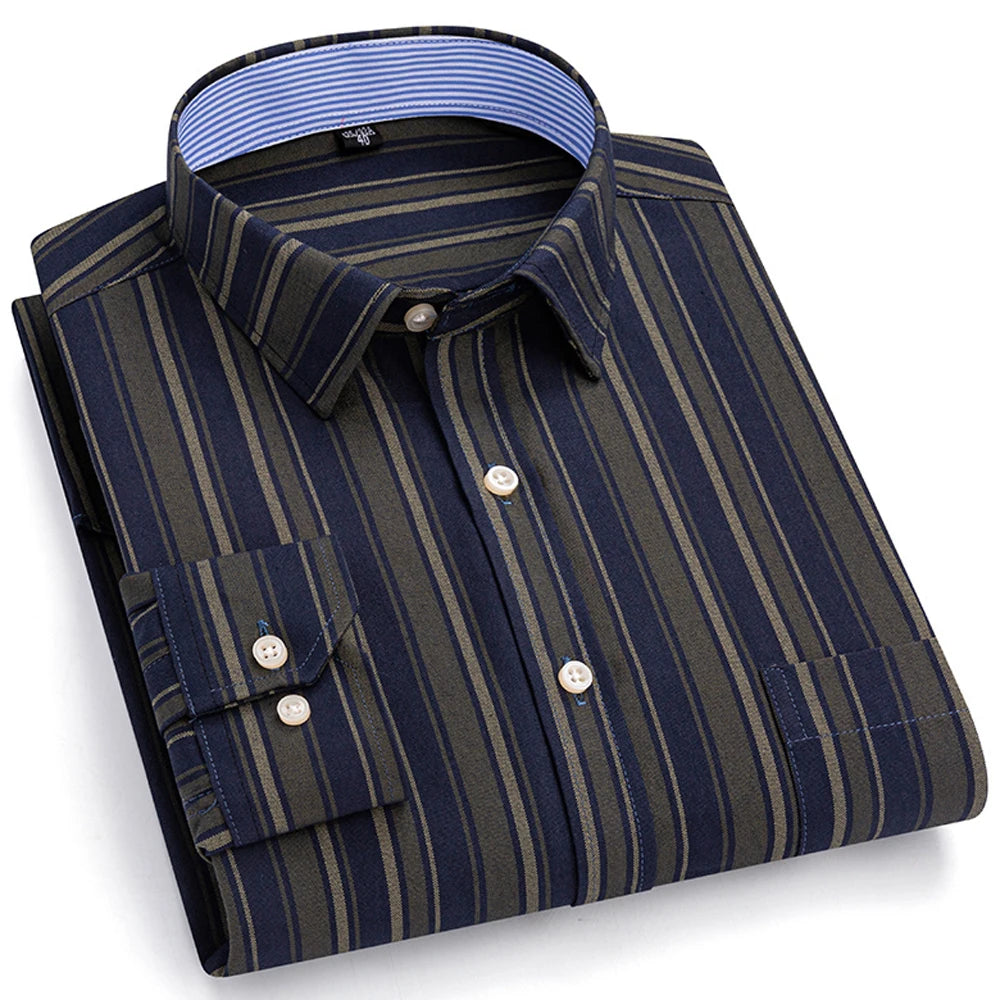 Intims - Chemise Décontractée à Carreaux/Rayures en Coton pour Hommes - 31452FR