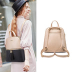 Ensemble de Sacs à dos, Sac à main, Portefeuille et Trousse en Cuir PU