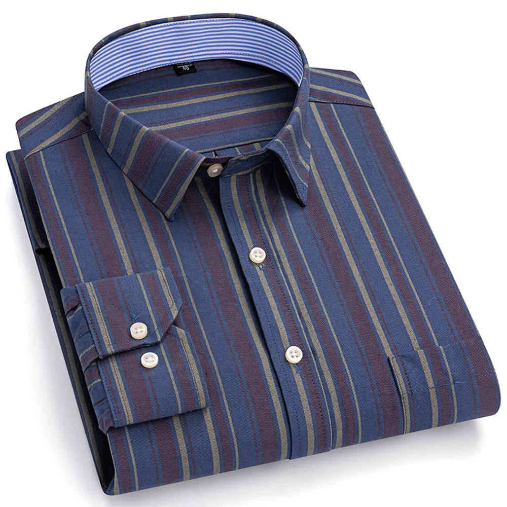 Intims - Chemise Décontractée à Carreaux/Rayures en Coton pour Hommes - 31452FR