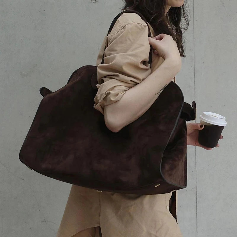 Sac à main grande capacité en Daim