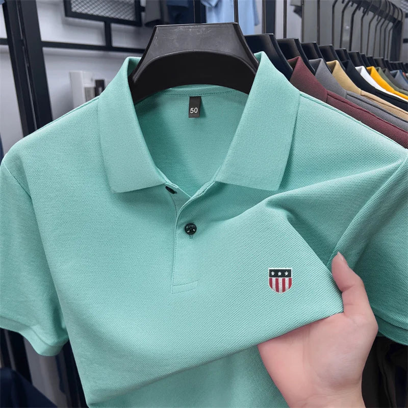 Men's Luxury 100% Cotton Polo Shirt - 23 Timeless Colors