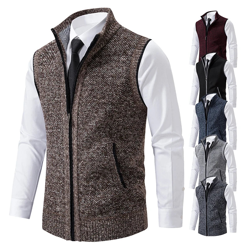 Intims - Gilet sans manches à maille col cheminée pour Homme - 87342FR