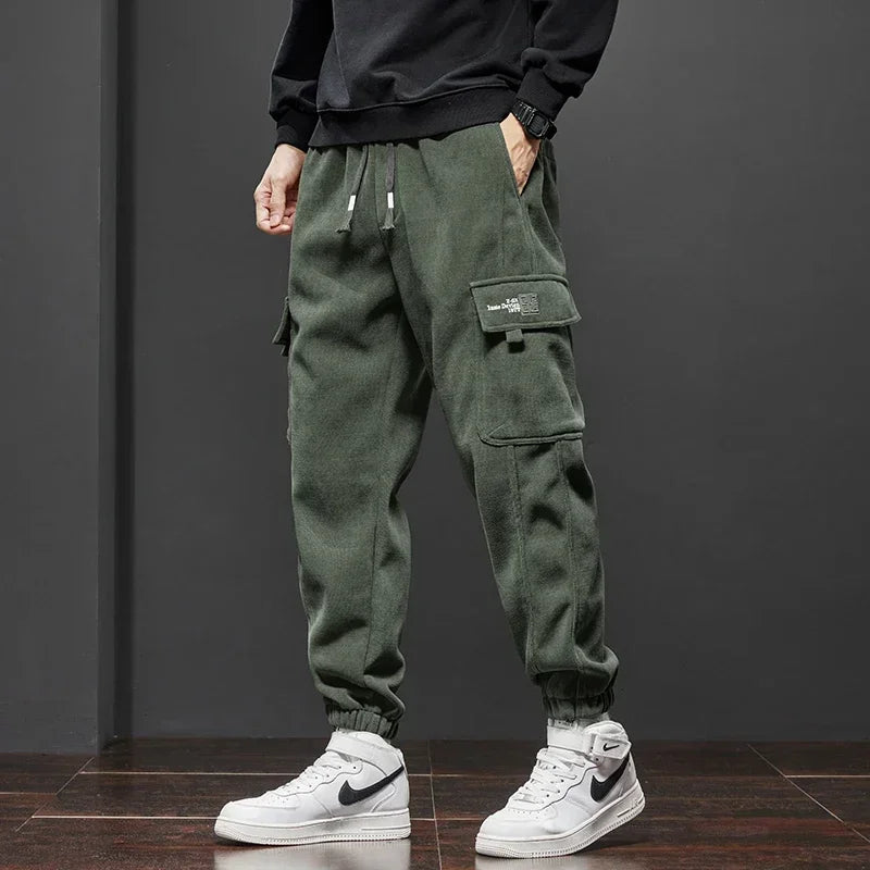 Pantalon Jogging Cargo à Taille Élastique pour Homme