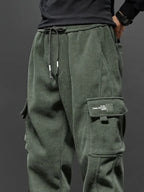 Pantalon Jogging Cargo à Taille Élastique pour Homme