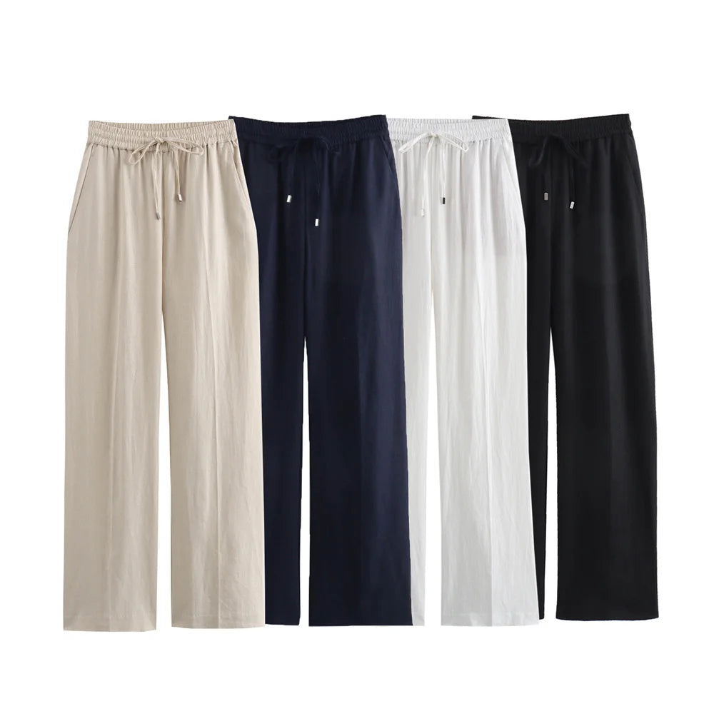 Intims- Pantalon ample en lin pour Femme - 86204FR