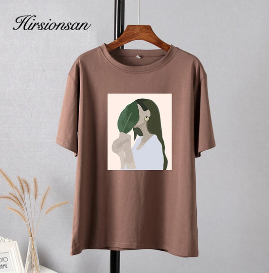 T-shirt en Coton ample à imprimé Femme tropical