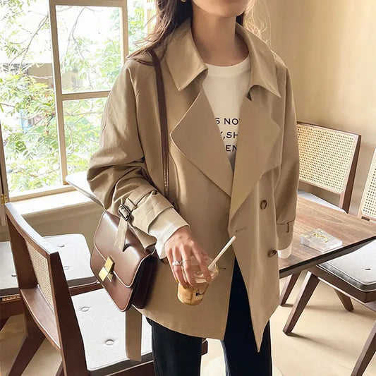 Intims - Trench Coat Court Style Britannique pour Femme - 57913FR