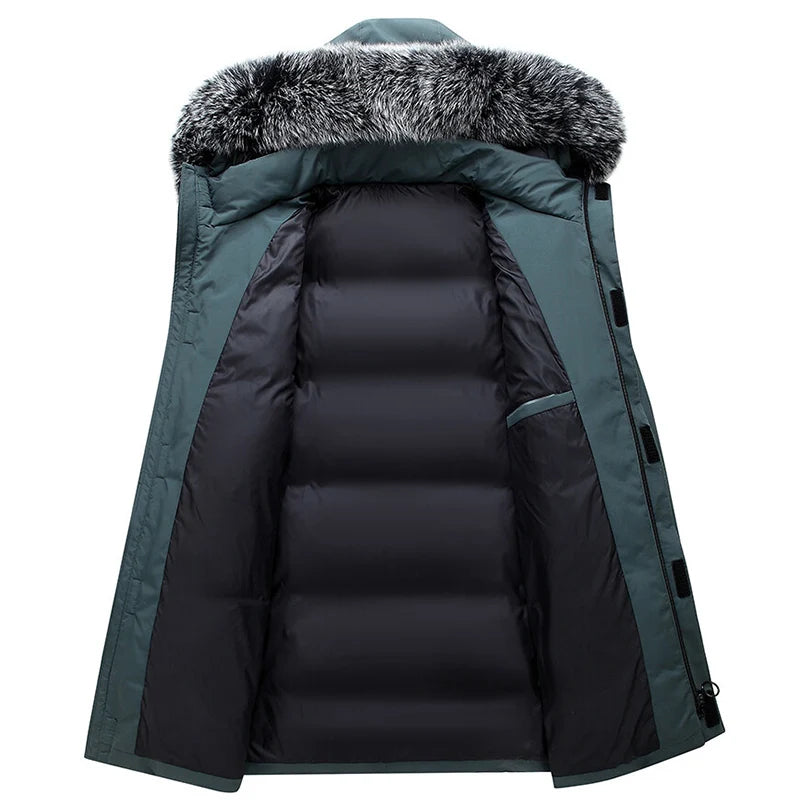 Intims - Parka chaude & longue de Montagne avec capuche en fourrure - 82937FR