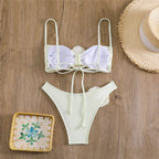 Intims - Maillot de bain brésilien sexy à fleurs - 72545FR