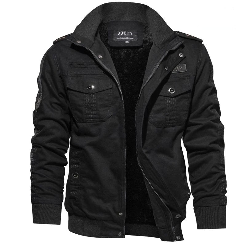 Veste U.S Army à Doublure Polaire Chaude - Homme