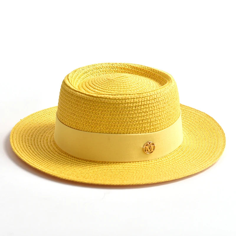 Intims - Chapeau de Paille Coloré à Ruban - 17 Couleurs