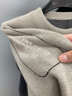 Intims - Pull en Maille Doublé Polaire à Col Rond et Logo Brodé Homme - 94828FR