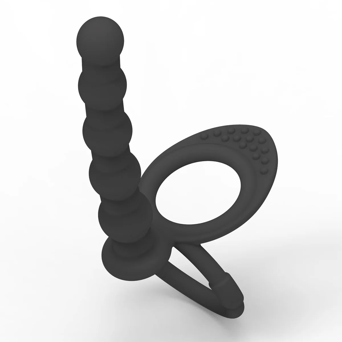 COCKRING 2 en 1 - Anneau pénien & Plug anal perlé