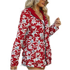 Imperméable de Pluie à Capuche Réversible - Femme
