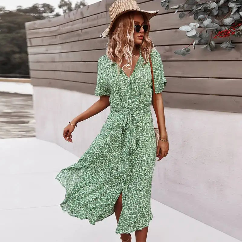 Intims - Robe Midi Imprimée à Fleurs pour Femme - 97531FR