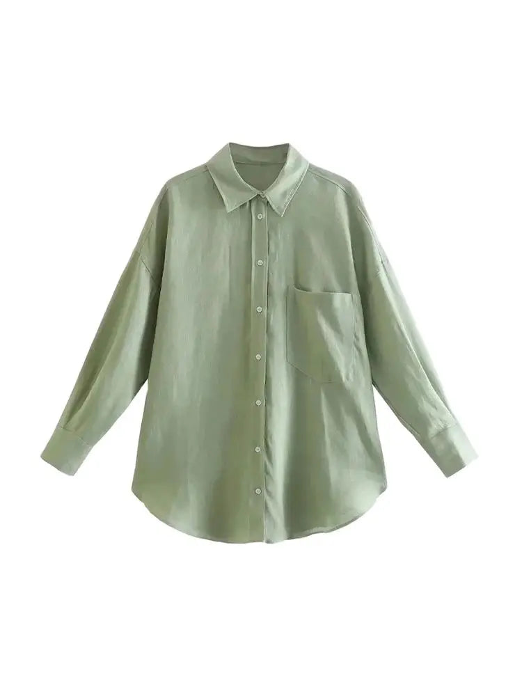Intims - Chemise BASIC Manches longues en Popeline de Coton - 74821FR