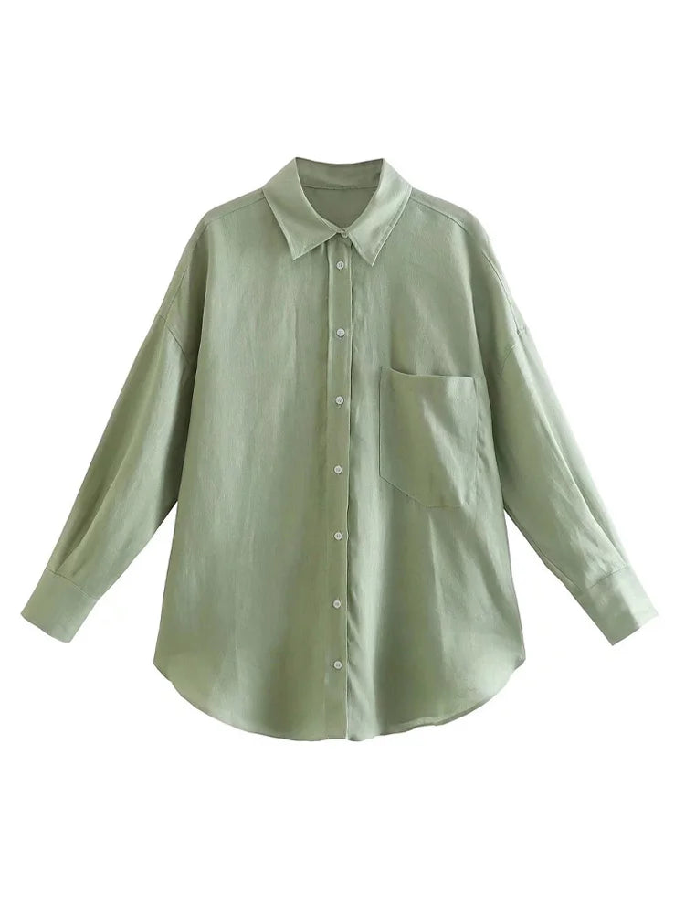 Intims - Chemise BASIC Manches longues en Popeline de Coton - 74821FR