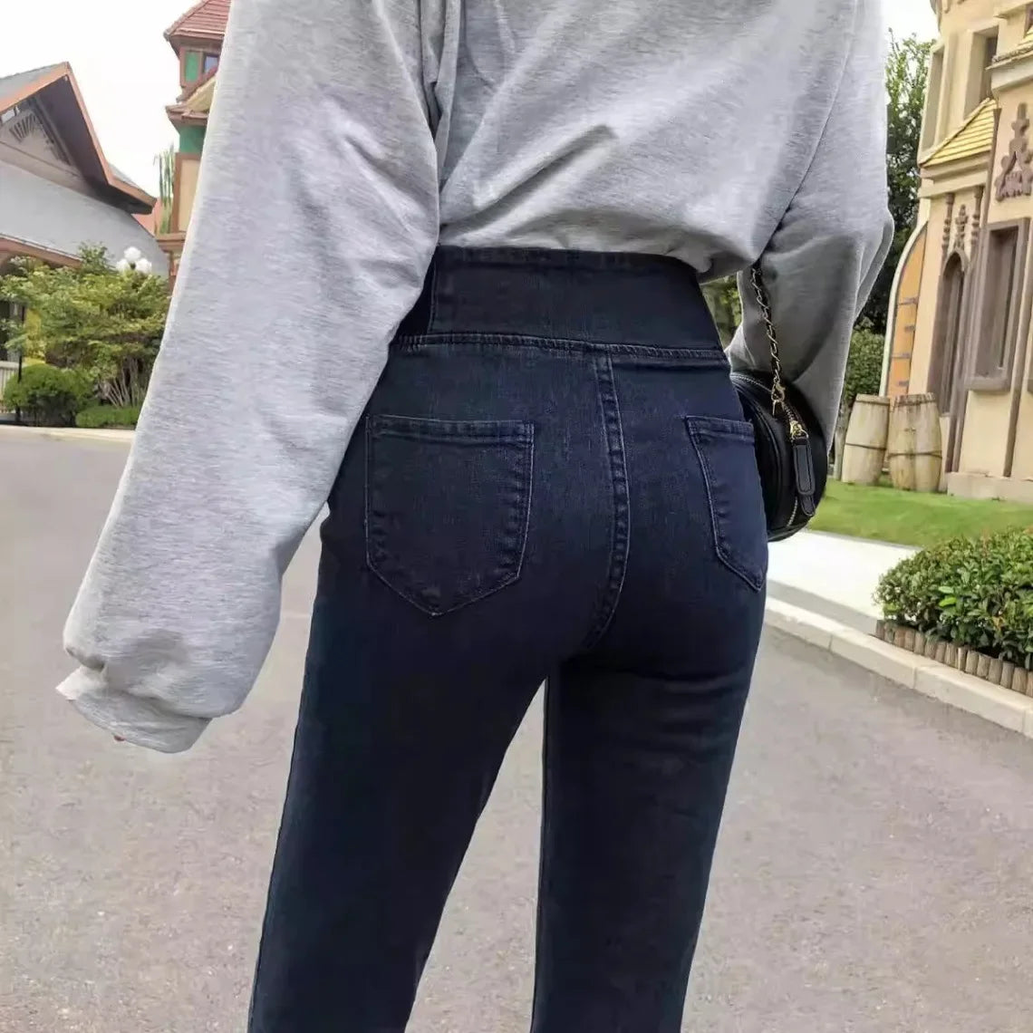 Jegging avec Doublure Polaire et à Taille Élastique