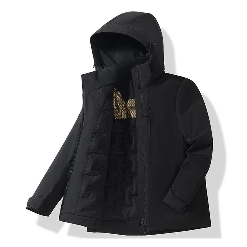 Parka Coupe-Vent Tissu Déperlant & Capuche Amovible - Mixte