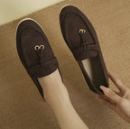 Intims - Mocassins Femme Rétro en Cuir Ultra Confort