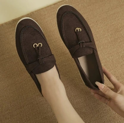 Intims - Mocassins Femme Rétro en Cuir Ultra Confort