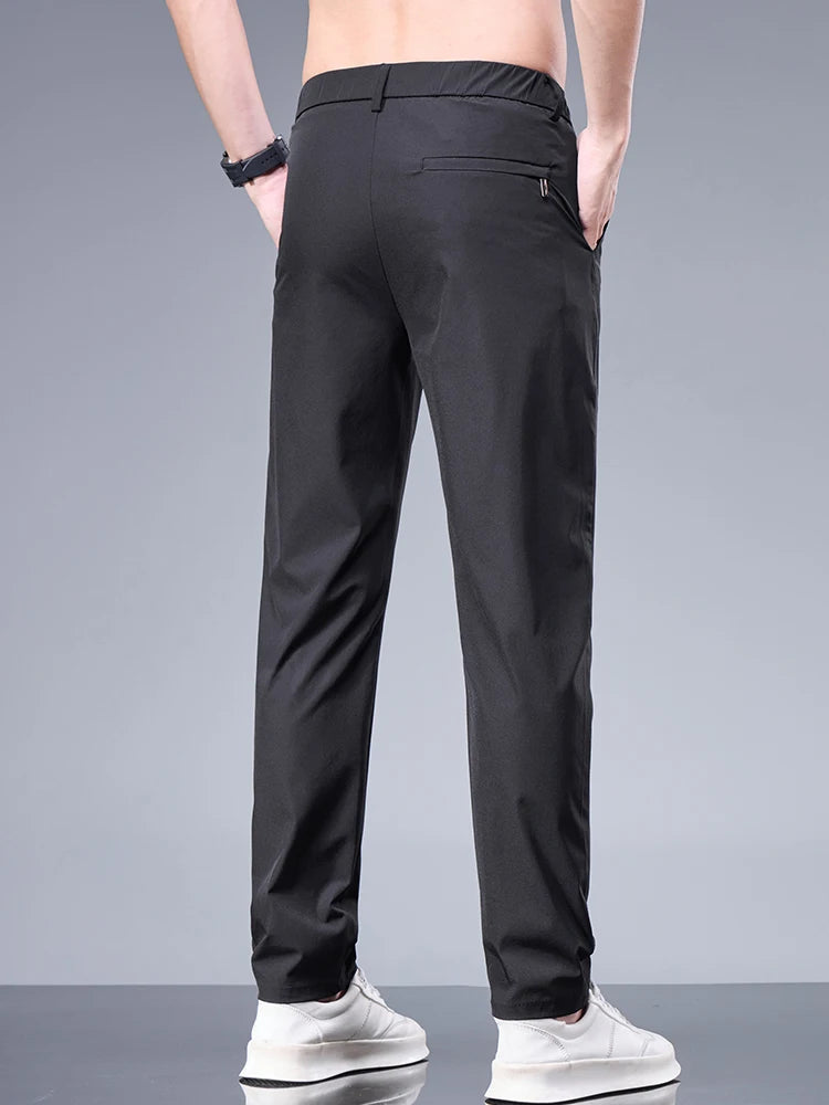 Pantalon décontracté coupe droite