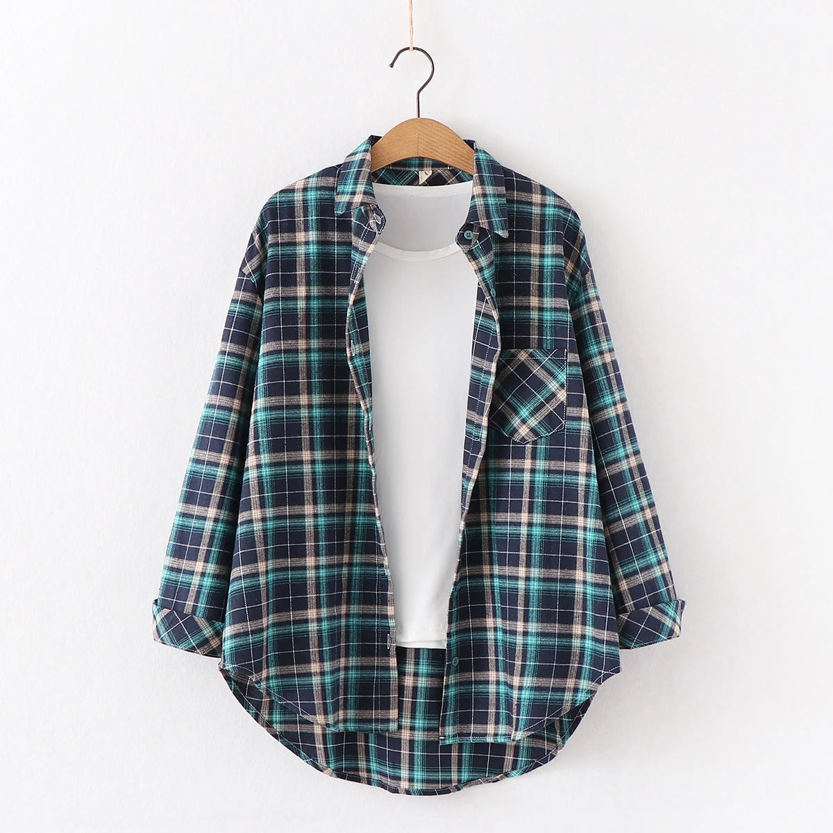 Chemise à Carreaux en Flanelle pour Femme - 10 Couleurs