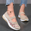 Intims - Mocassins en Maille avec Broderie Florale Printemps - 57342FR