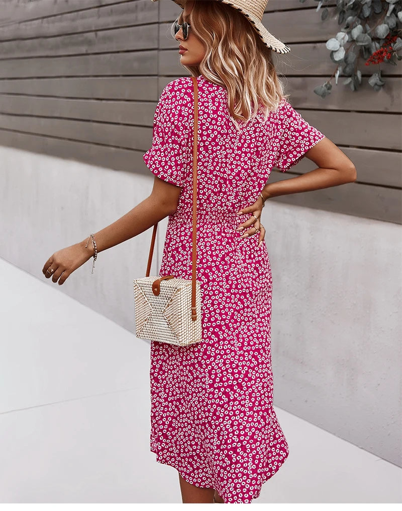 Intims - Robe Midi Imprimée à Fleurs pour Femme - 97531FR