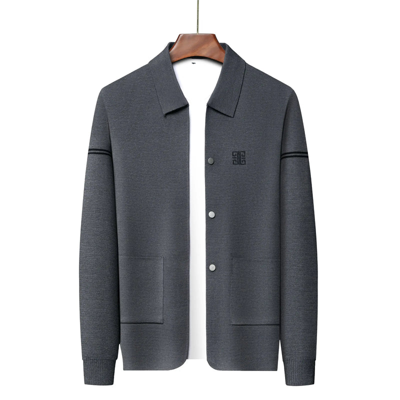 Intims - Cardigan en tricot à Col et et Logo Brodé - 92317FR