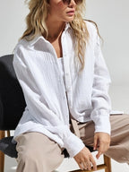 Intims - Chemise en gaze de coton à Manches Longues pour Femme - 86420FR