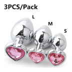 TRIO Plugs Anal en métal à Bijoux