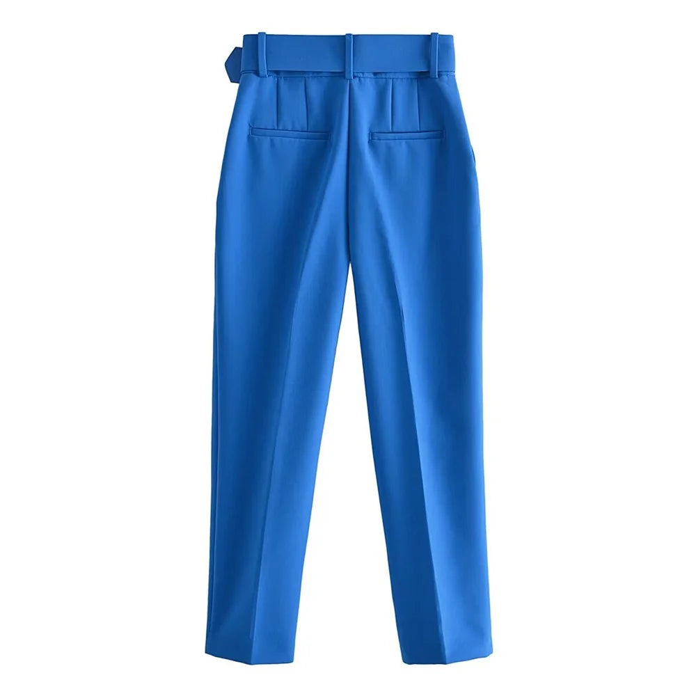 Intims - Pantalon élégant coupe droite avec ceinture intégrée - 41927FR