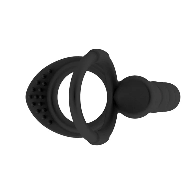 COCKRING 2 en 1 - Anneau pénien & Plug anal perlé