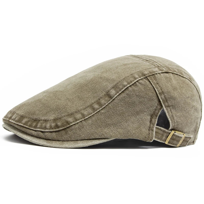 Béret Vintage en Denim Réglable Homme