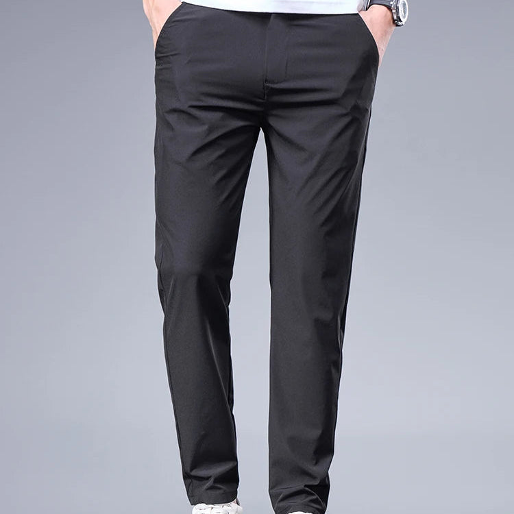 Pantalon décontracté coupe droite