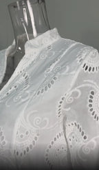 Intims - Robe chemise à broderie longue ample et à manches évasées - 37713FR