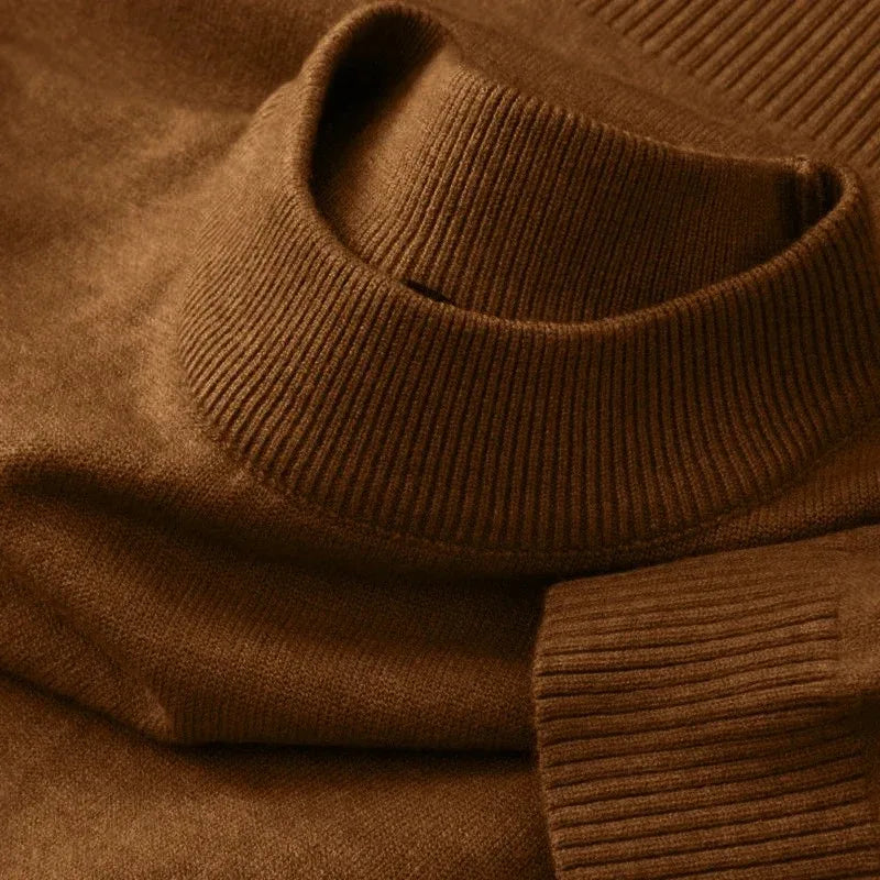 Men's BASIC Round Neck Wool Knit Sweater