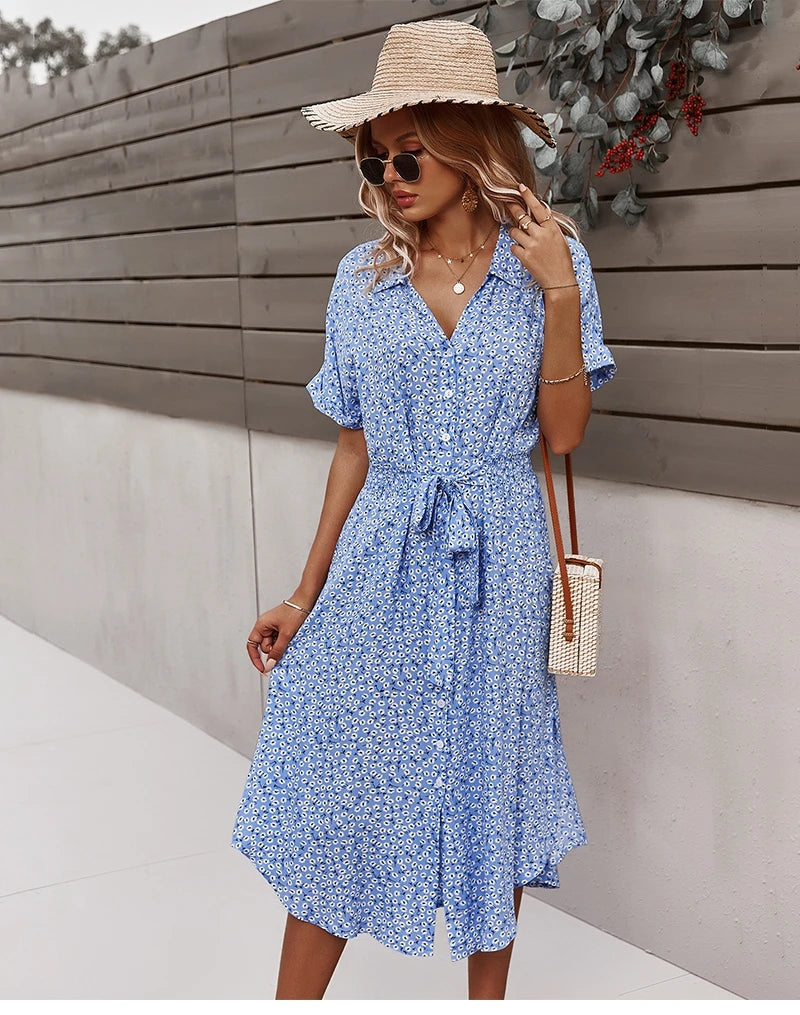 Intims - Robe Midi Imprimée à Fleurs pour Femme - 97531FR