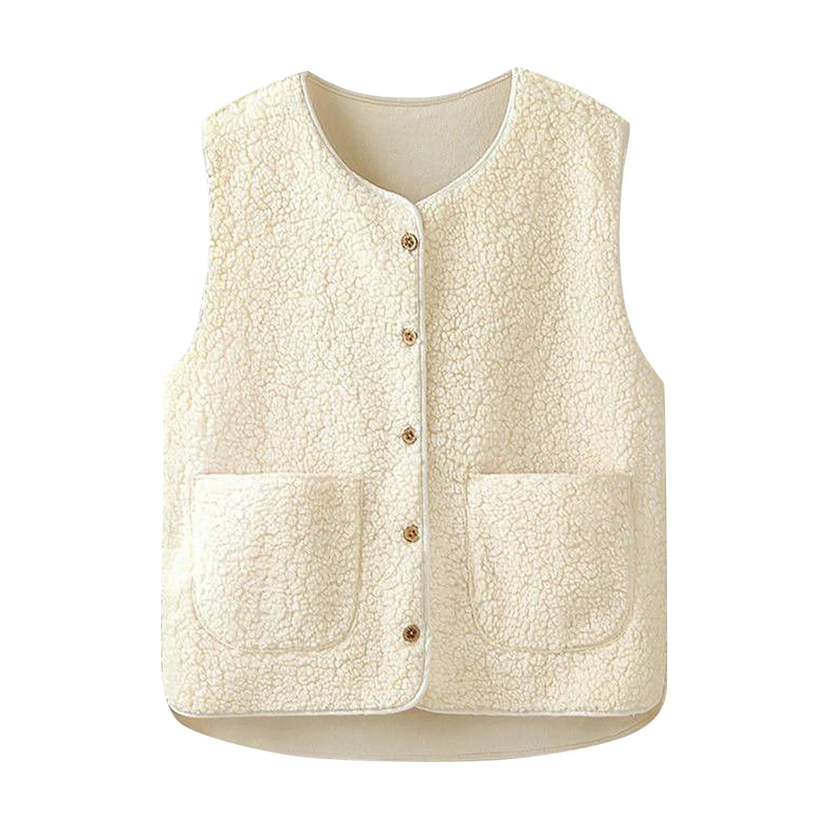 Women's Teddy Sleeveless Fleece Vest