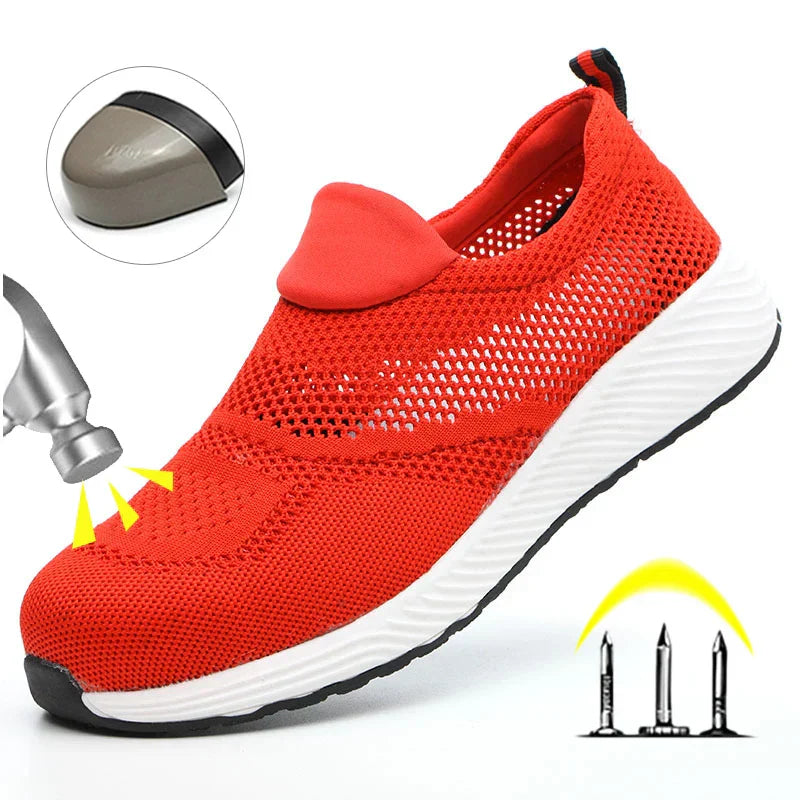 Lightweight Mesh Breathable Work Trainers - STEEL Reinforcement