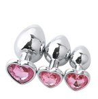 TRIO Plugs Anal en métal à Bijoux