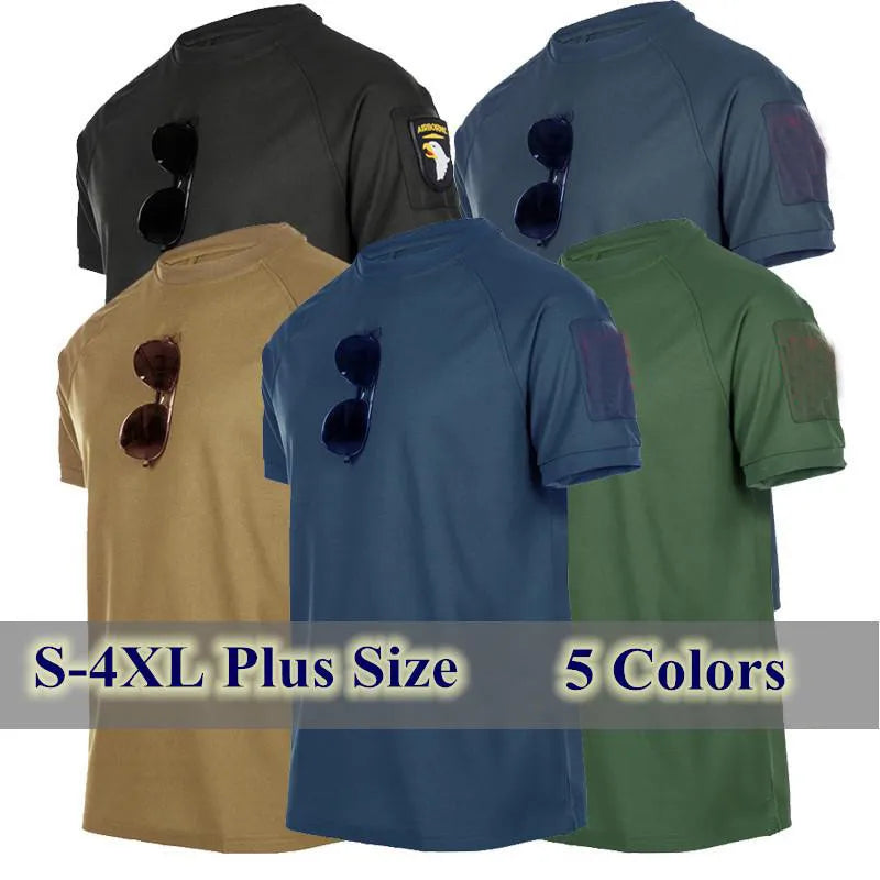 Polo Tactique Homme Séchage Rapide Manches Courtes