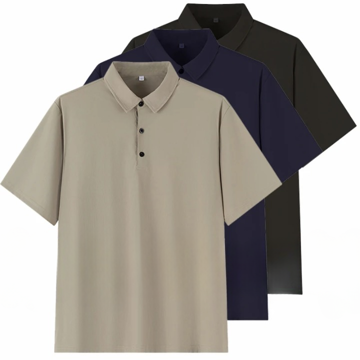 Intims - Lot de 3 Polos Manches Courtes en Grandes Tailles pour Hommes - 48321FR