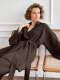 Intims - Cotton Gauze Bathrobe & Trousers Set