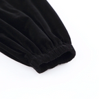 Intims - Robe noire en velours à col carré