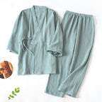 Intims - Pyjama Kimono en Coton Mixte