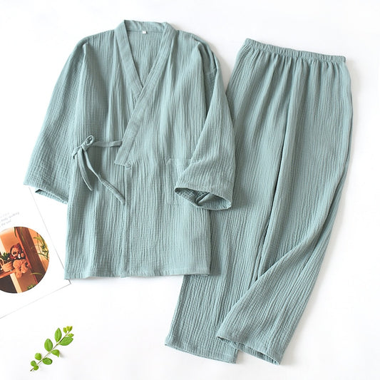 Intims - Pyjama Kimono en Coton Mixte
